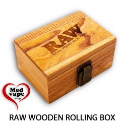 RAW WOODEN ROLLING BOX